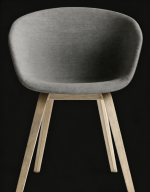 Modern Upholstered Dining Chair with Solid Wood Legs - Image 3